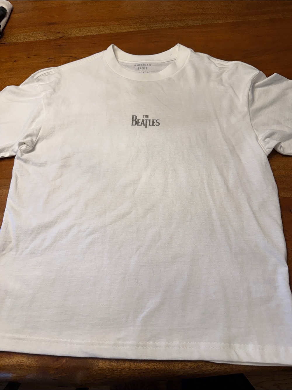 The Beatles Graphic Crewneck T-Shirt - White - American Eagle Outfitters.